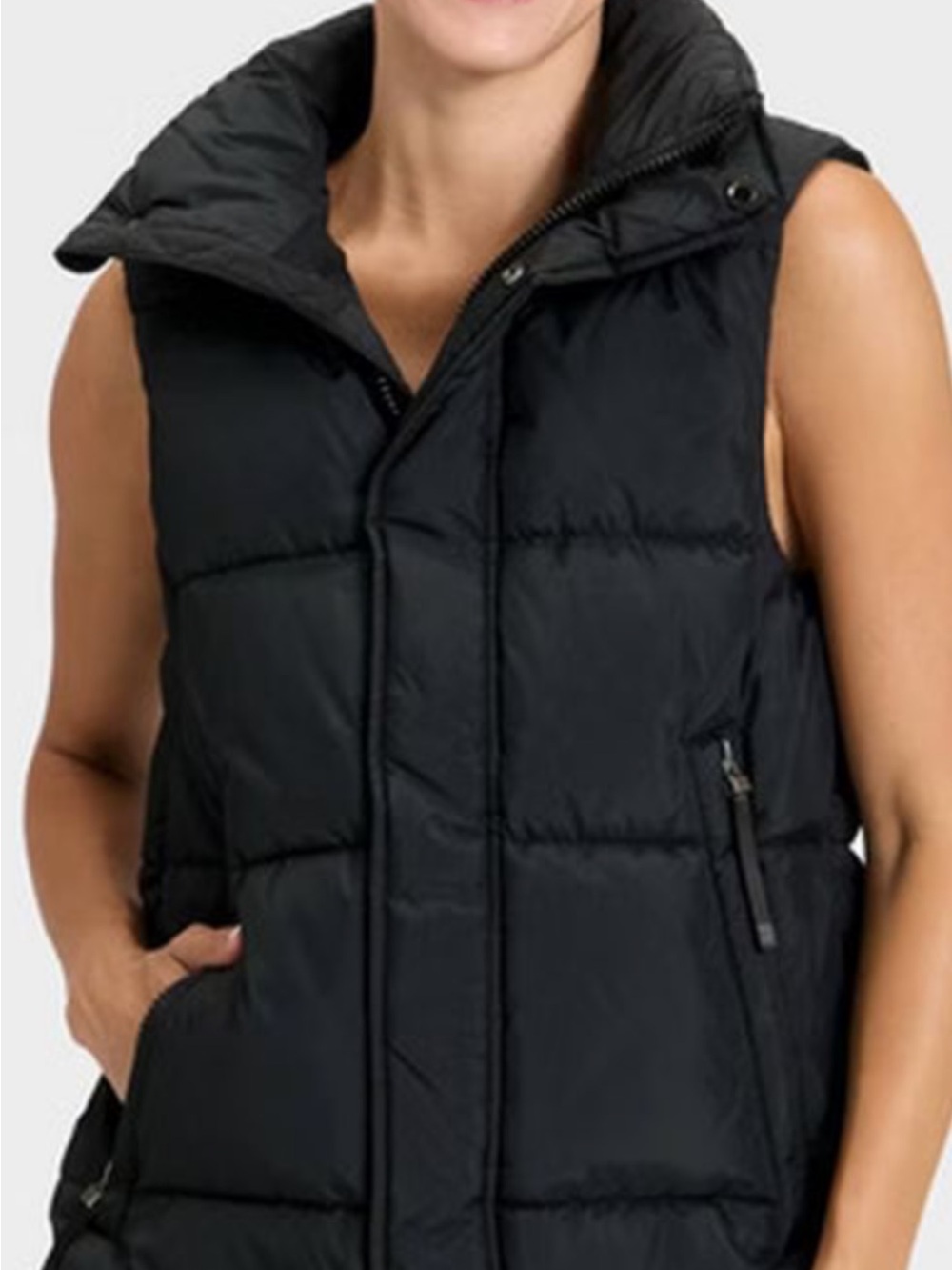 all in motion Black Quilted Sleeveless Puffer Vest